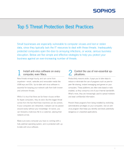 Top 5 Threat Protection Best Practices