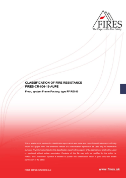 classification of fire resistance fires-cr-006-15-aupe