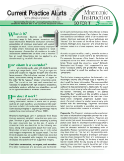 Mnemonic instruction