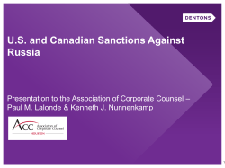 Do`s and Don`ts of Legally Engaging with Sanctioned Parties