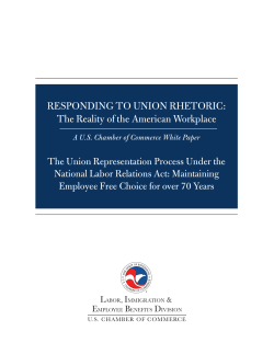 The Union Representation Process Under the National Labor