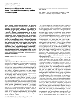 Spatiotemporal Interaction between Sound Form
