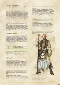 Divine Domains