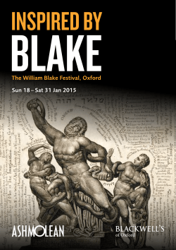 INSPIRED BY BLAKE - Ashmolean Museum