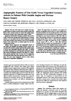 Angiographic features of vein grafts versus ungrafted coronary