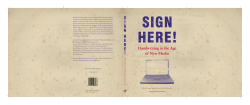 Sign Here! Handwriting in the Age of New Media