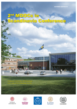 2nd MOOCs in Scandinavia Conference