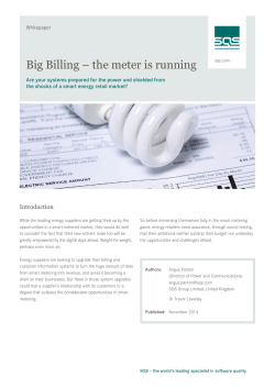 Big Billing &ndash; the meter is running