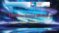 Presentation: Extra-Terrestrial Influences on Nature`s Risks