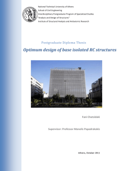 Optimum design of base isolated RC structures