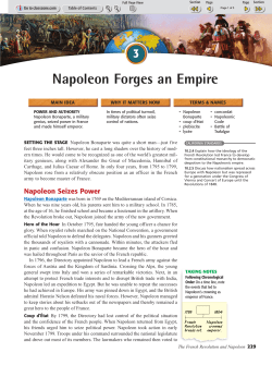 Napoleon Forges an Empire