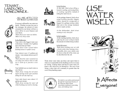 USE WATER WISELY