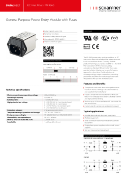 General Purpose Power Entry Module with Fuses