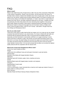 Mead FAQ - Enlightenment Wines