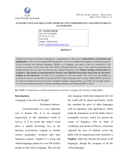 Introduction: `Language is the dress of thought`