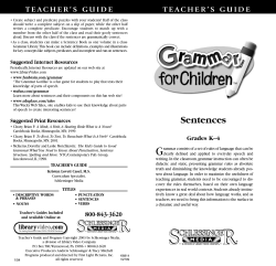 Sentences - Library Video Company