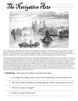 Navigation Acts