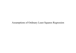 Assumptions of OLS regression