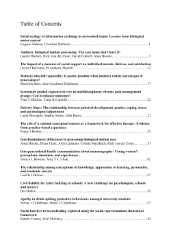 Table of Contents - Australian Psychological Society