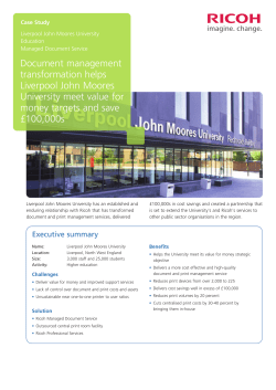 Liverpool John Moores University case study