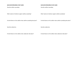 SEAFLOOR SPREADING STUDY GUIDE Describe seafloor