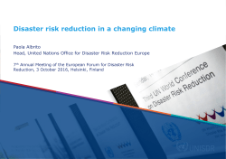 02 EFDRR 03Oct2016 Finland - PPT -UNISDR