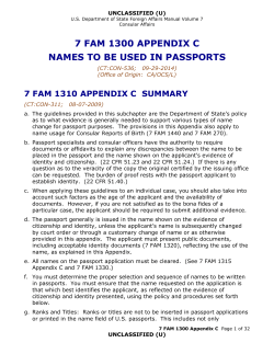 7 fam 1300 appendix c names to be used in passports
