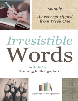 Irresistible Words Sample Chapter Irresistible Words