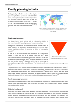Family planning in India