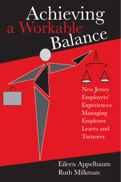 Achieving a Workable Balance: New Jersey