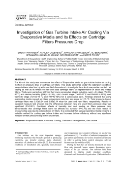 Investigation of Gas Turbine Intake Air Cooling Via Evaporative
