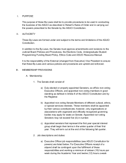 ASUCI bylaws