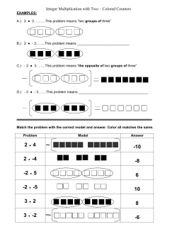 Integer Multiplication with Two &ndash; Colored Counters