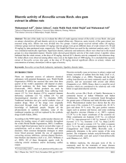 Diuretic activity of Boswellia serrata Roxb. oleo gum extract in albino