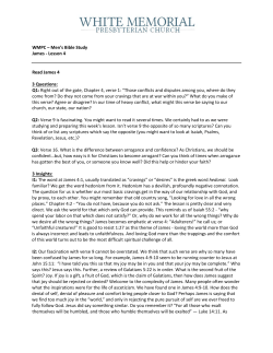 Lesson 4 Read James 4 3 Questions