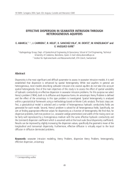 effective dispersion in seawater intrusion through heterogeneous