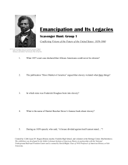 Emancipation and Its Legacies