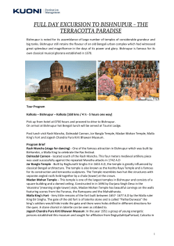 Bishnupur is noted for its assemblance of large number of temples of