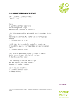 learn more german with songs - Goethe