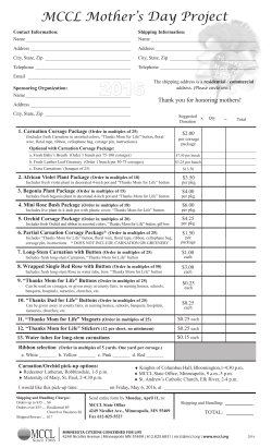Order Form - Minnesota Citizens Concerned for Life