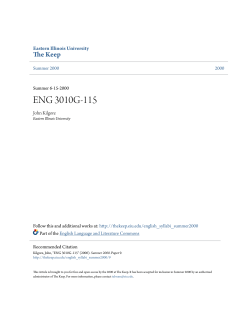 ENG 3010G-115 - The Keep