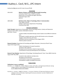 Audrey L. Cecil - Fletcher Counseling and Associates