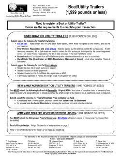 boat/utility trailer publication