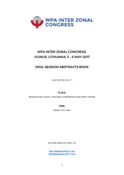 oral session abstract book