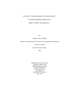 A STUDY OF THE RELIABILITY ENHANCEMENT OF WIND