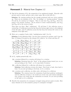 Homework 2 - Material from Chapters 1-2