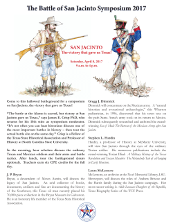 The Battle of San Jacinto Symposium 2017
