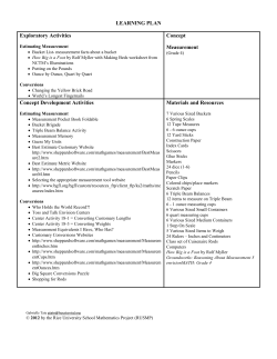 Measurement - Rice University School Mathematics Project