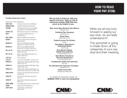 HOW TO READ YOUR PAY STUB