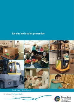 Sprains and strains prevention